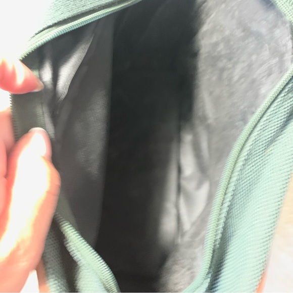 Crocodile Shoulder Bag Carry On Dark Green And Khaki - Picture 4 of 5